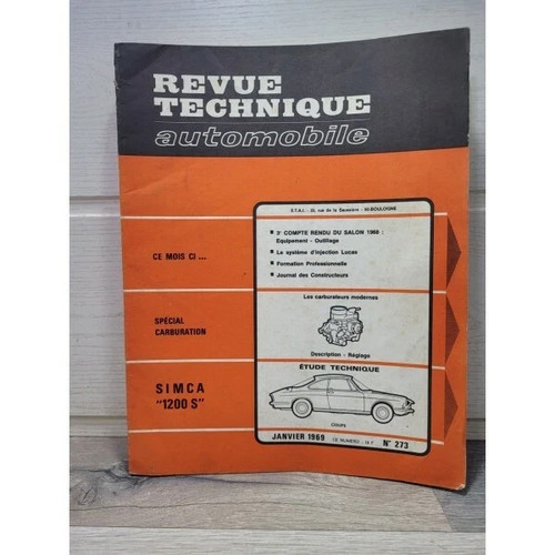 Rta 273 simca coupe 1200 - ,