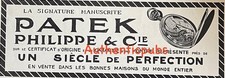 ADVERTISEMENT PATEK PHILIPPE &