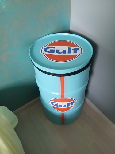 Gulf baril ouvert métal - , ronde