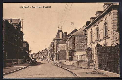 Cpa jeumont rue hector - rue,