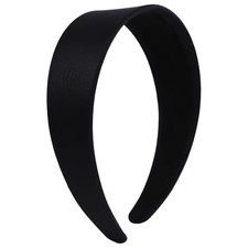 Serre Tete Large Femme 4 Cm, Serre Tête Noir Large Femme En Plastique Léger E...