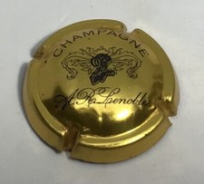 LENOBLE A.R. - N° 14 - CAPSULE CHAMPAGNE - AVEC BOUCLE SUR LE R - OR ET NOIR
