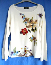 Joli haut à manches longues  NEUF  Taille 4  (44)  marque Multiples