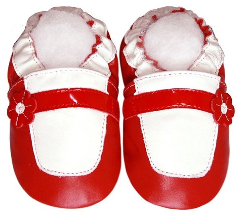 Chaussons cuir souple - cuir,