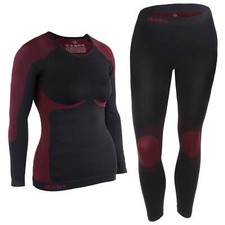sous vêtement Thermique Femme Tenue Fonctionnel Ensemble Ski Chaud Flexible R...