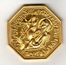 Médaille JETON  VOEUX LES PLUS VIFS 1970 DICTON PUYMAURIN CHARIté