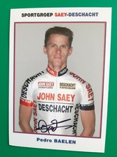 CYCLISME carte cycliste PEDRO BAELEN équipe SAEY DESCHACHT signée **