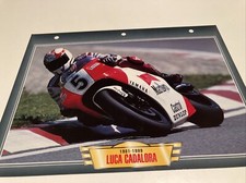 Luca Cadalora Yamaha pilote course fiche carte moto passion collection Atlas