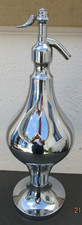 Siphon eau de seltz metal chrome syphon design vintage 1960
