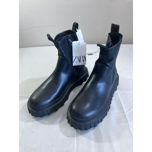 Zara black lug sole - lug, ankle