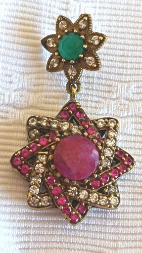 Ancien beau pendentif argent - pendentif,
