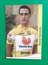 CYCLISME carte cycliste MANUEL QUINZIATO équipe SAUNIER DUVAL - PRODIR 2005