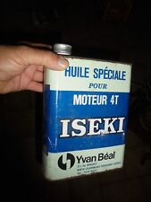 Ancien Bidon vide à Huile de la Tronçonneuse ISEKI Yvan Beal 