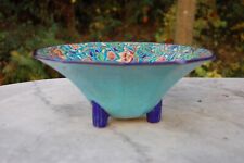 Coupe sur pied en Emaux Longwy Art deco 1930