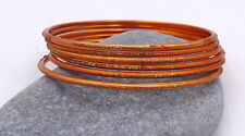 6 bracelets bracelet Bollywood sari orange paillettes bracelet bijoux de bras Inde 