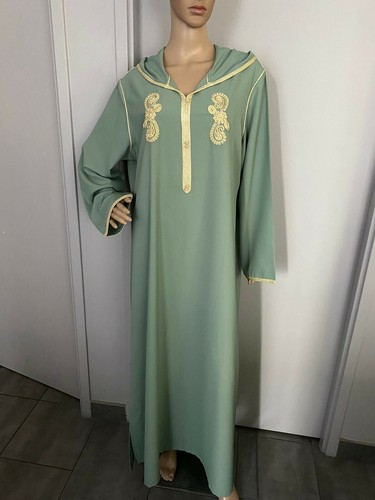 Jellaba verte diamantine xxl - verte,