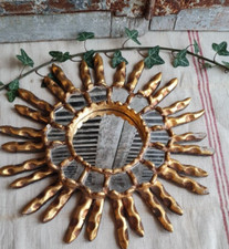 ANCIEN MIROIR SOLEIL EN BOIS