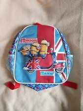 Petit sac à dos rouge et bleu pour garçon MINION MANIA drapeau anglais - BE