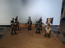 Lot De 6 Soldat De Plomb Starlux - La grande armée de Napoléon - Cuirassier 