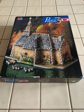 PUZZLE 3D - Puzz 3D - ÉGLISE DE CAMPAGNE - 254 pièces - édition MB 1997 