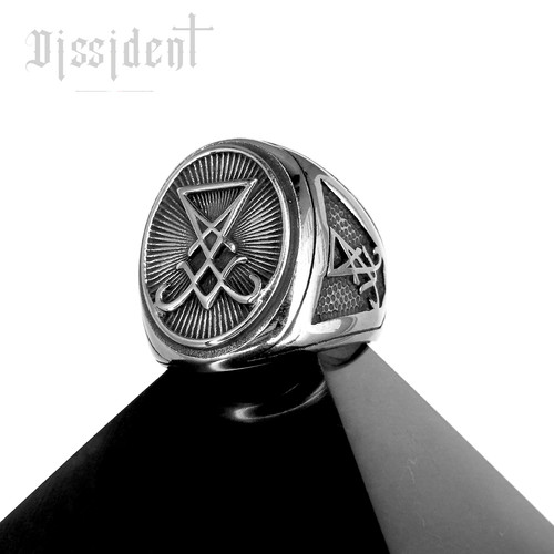 Bague chevalière acier - chevalière,