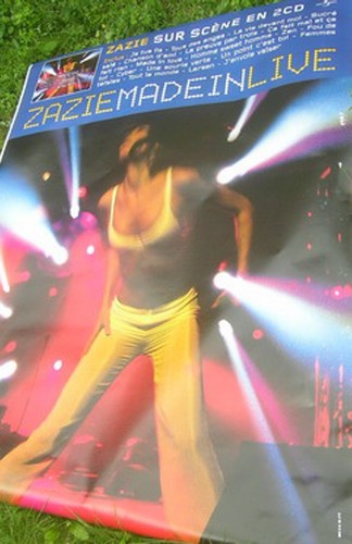 Zazie affiche abri bus paris - zazie,