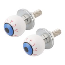 Paire Vis Plaque Immatriculation Moto Et Écrous Plastique eyeball Custom