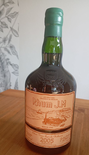 Rhum 2005 etiquette cuir - rhum,