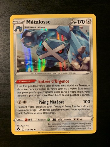 Carte pokémon holo - pokémon, métalosse