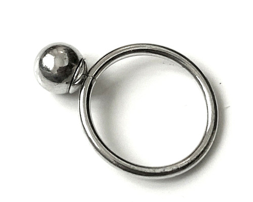 Bague vintage argenté boule - bague,