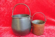 2 Antiques Pots En Cuivre