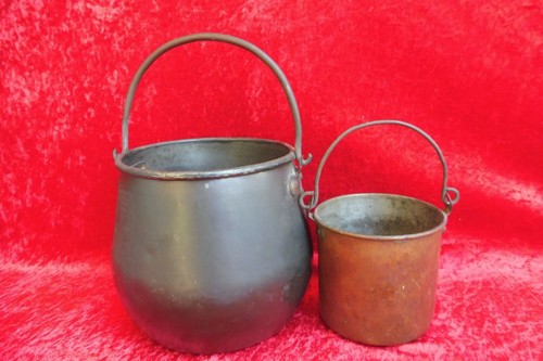Antiques pots cuivre - 2, en