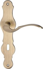 Poignée De Porte En Laiton Brunie Avec Poignée De Porte Antique Long Plaque