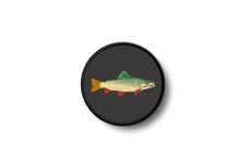 Patch badge ecusson imprime thermocollant truite poisson peche pecheur