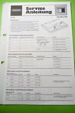 Service Manuel D'Instructions pour Grundig City Boy 400, Original