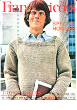 Georges .Picaud  album France Tricots  N° 38- 47 mod hommes - 1 975