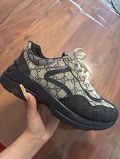 Gucci GG Rhyton 'Beige Blue Monogram