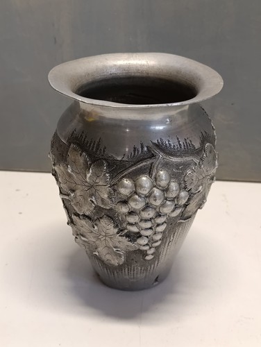 Ancien vase aluminium - ancien, en