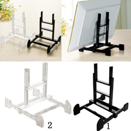 1pc transparent plastique noir - transparent,