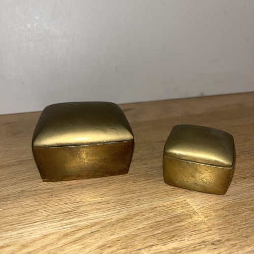 Lot boîtes en laiton - de, 2