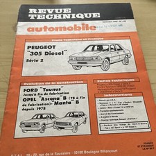 REVUE TECHNIQUE PEUGEOT 305 DIESEL SERIE 2 GLD SRD  XUD 9 1905 Cm3 1.9