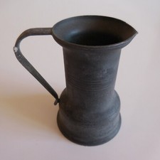 Chope broc pichet étain modèle déposé DAMART vintage art déco France N5040