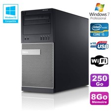PC Tour Dell Optiplex 790 Intel Core I5 3.1Ghz 8Go Disque 250 Go DVD WIFI Win 7