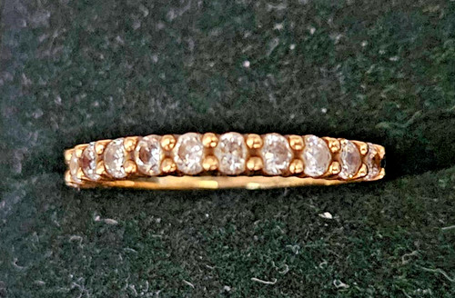 Bague demie alliance or - bague,
