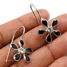 Zircone Pierre Précieuse Argent Sterling Pendant Noël Cadeau Boucles D'Oreilles