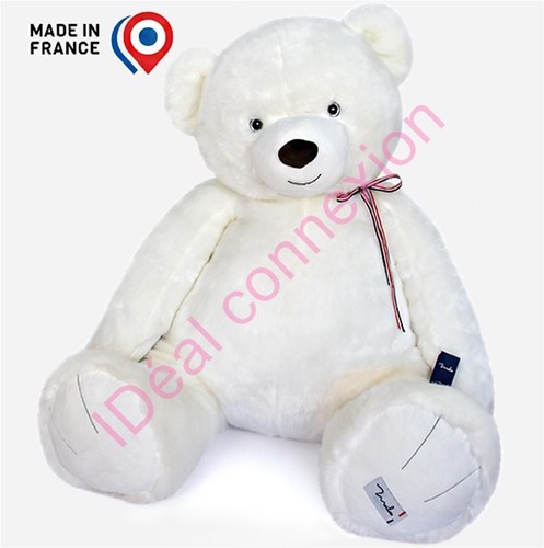 Peluche ours blanc xxl - xxl, (1m20)