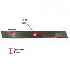 1111-3508-01 STIGA Lame mulching coupe 48 cm tondeuse STIGA 1111350801