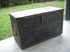 début XXe lieutenant 2e régiment de tirailleur d'algérie / caisse malle voyage