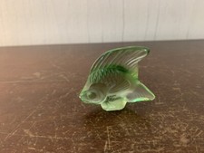 Poisson vert pomme en cristal Lalique