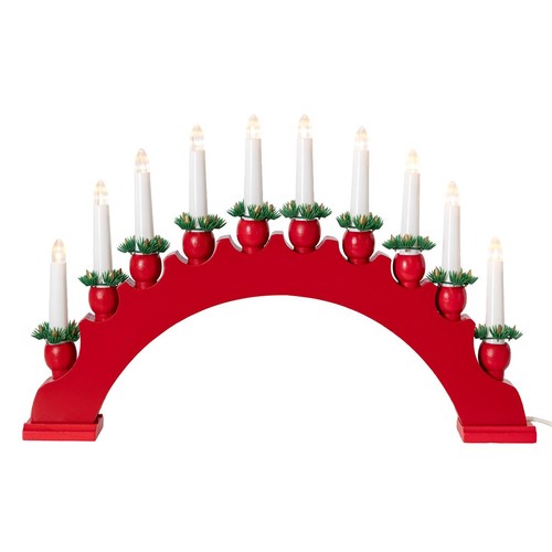 Led arc bois bougies - arc, en